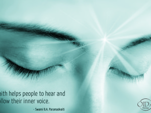 Faith helps people follow their inner voice