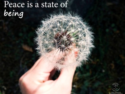 Peace is a state of being